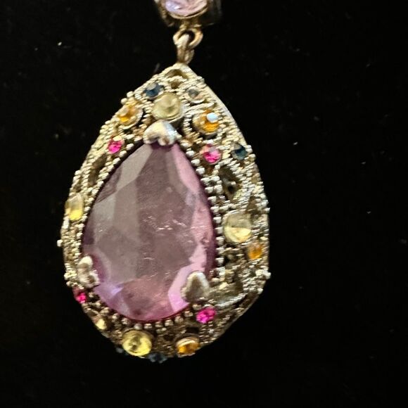 Vintage Filagree Heart Diffuser Necklace - Picture 2 of 6